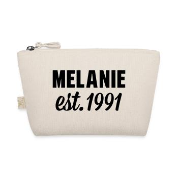 Melanie est 1991 - Bio-Täschchen - Natur - Vorne