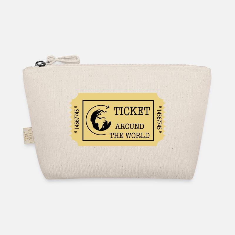 Around the World Ticket Organic Pouch
