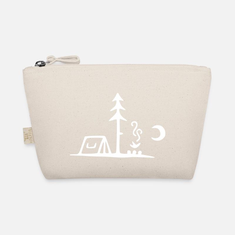 camping campfire moon Organic Pouch