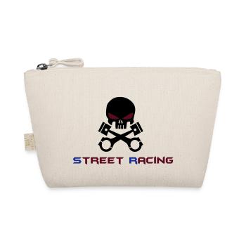 Totenkopf Kolben Street Racing - Bio-Täschchen - Natur - Vorne
