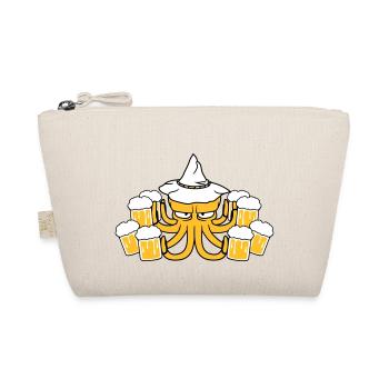bier saufen trinken durst party feiern - Bio-Täschchen - Natur - Vorne