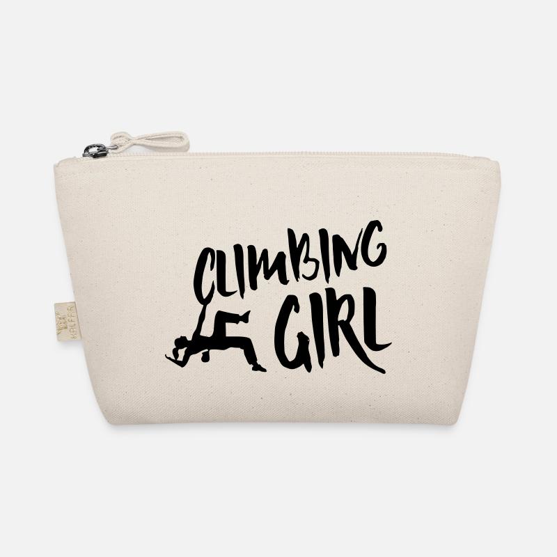 Climbing girl - Bio-Täschchen - Natur