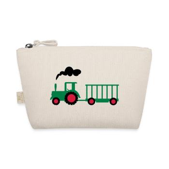traktor trecker landwirtschaft - Bio-Täschchen - Natur - Vorne