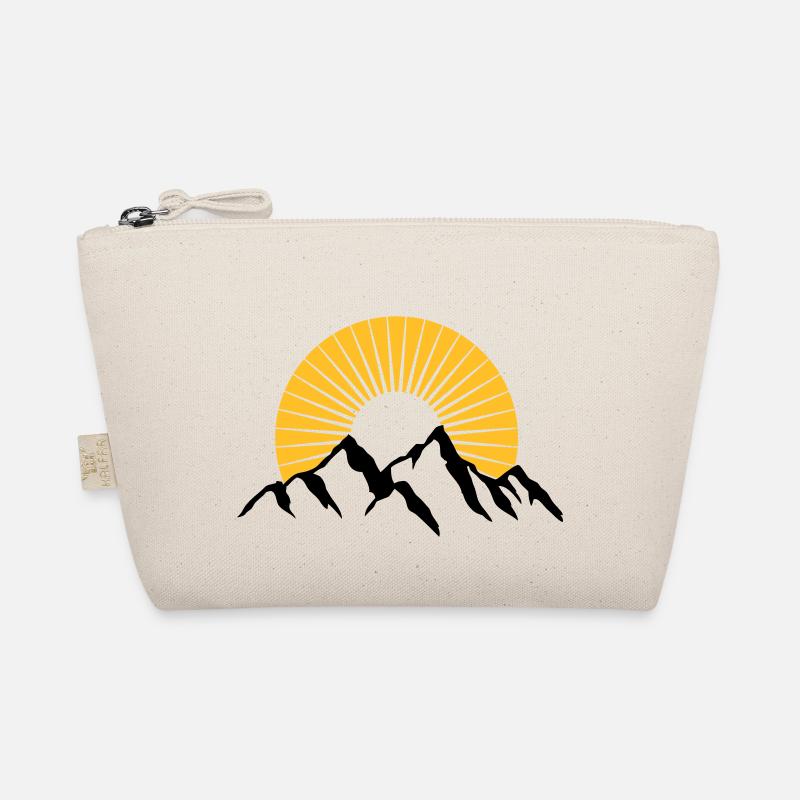 Beautiful mountains with Sun Organic Pouch