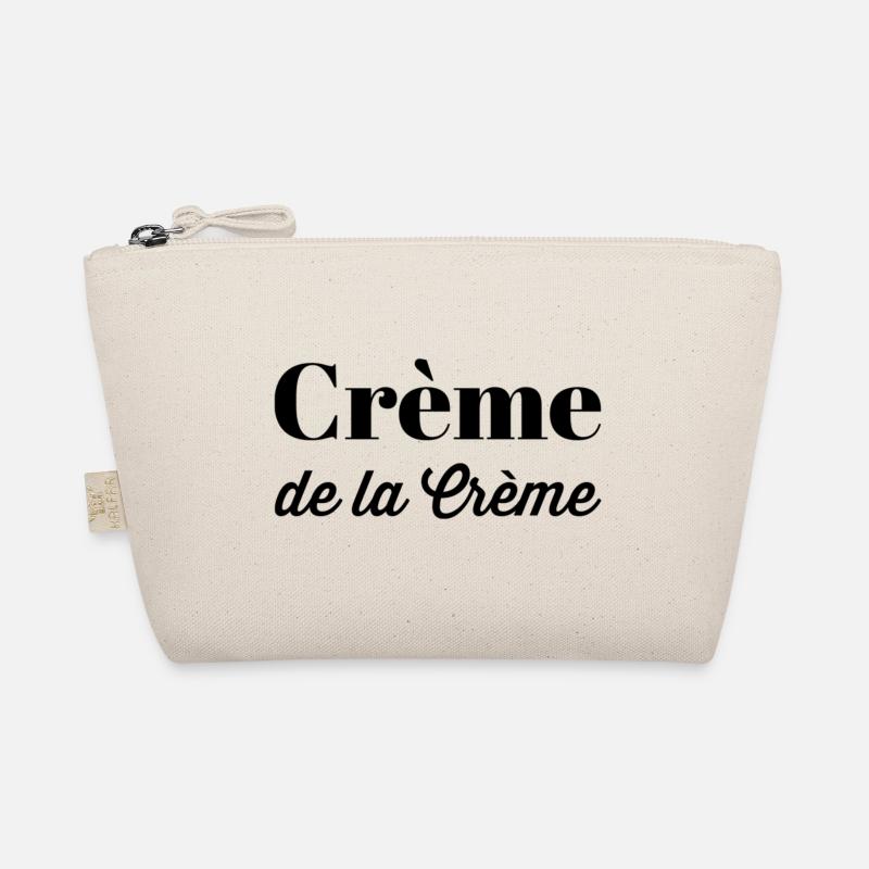 Crème de la crème – Französischer Statement Spruch Bio-Täschchen