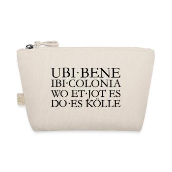 UBI BENE IBI COLONIA Kölsch Köln Design - Bio-Täschchen - Natur - Vorne