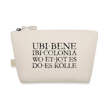 UBI BENE IBI COLONIA - Kölsch Köln Design - Bio-Täschchen - Natur - Vorne