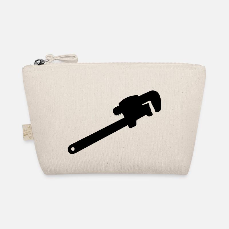 wrench, mechanic tool, plumber Organic Pouch