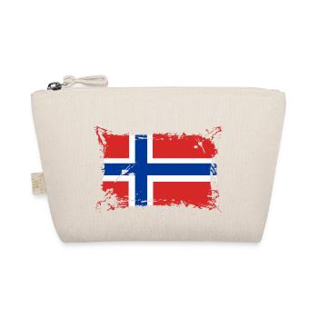 Flagge Norwegen / Norway - Bio-Täschchen - Natur - Vorne