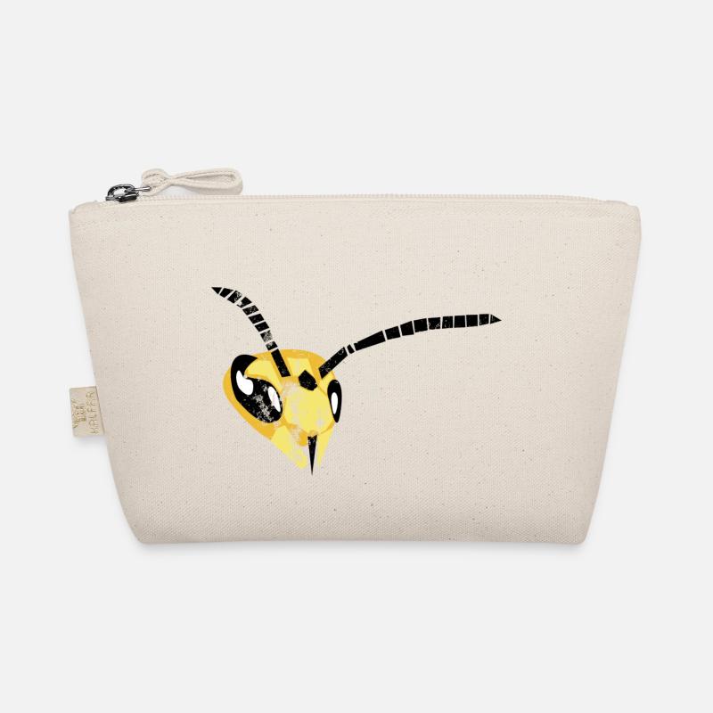 Buzzing Brilliance: Captivating Wasp Design Organic Pouch