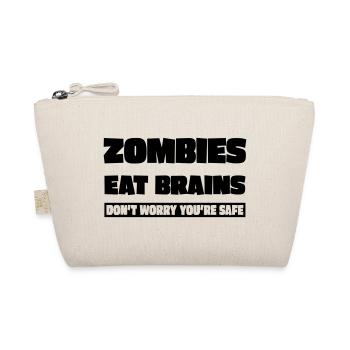 Zombies fressen Gehirne - Bio-Täschchen - Natur - Vorne