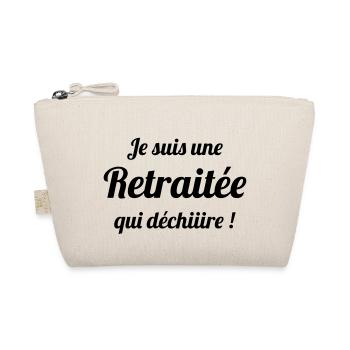 Retirement Pensioner Ruhestand Rentner Retraite - Organic Pouch - nature - Front