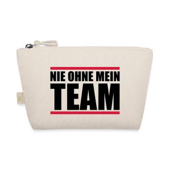 nie ohne mein team - Bio-Täschchen - Natur - Vorne
