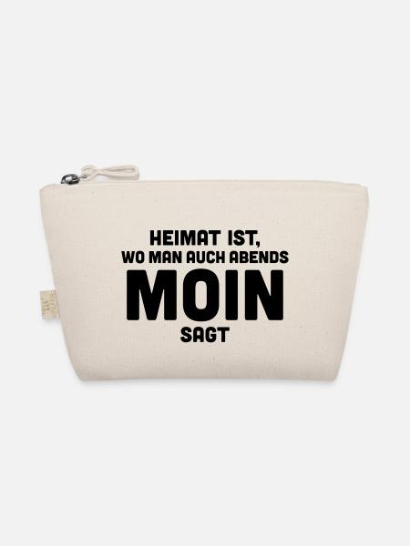 Heimat ist, wo man auch abends moin sagt. - Bio-Täschchen - Natur