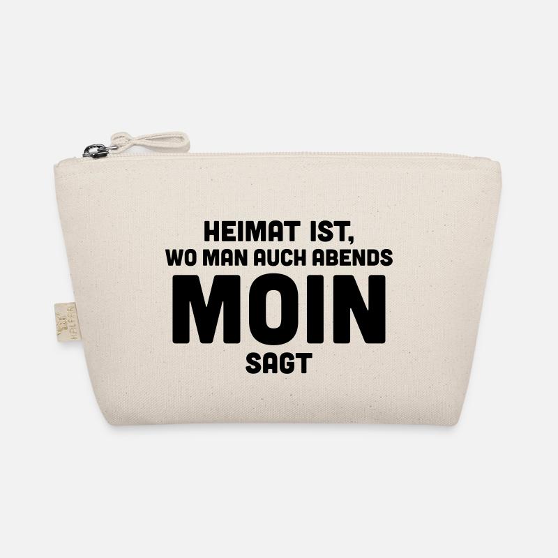 Heimat ist, wo man auch abends moin sagt. - Bio-Täschchen - Natur