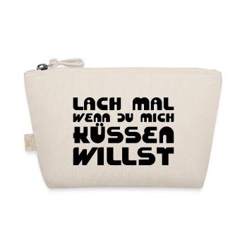 Lach mal, wenn Du mich küssen willst - Bio-Täschchen - Natur - Vorne