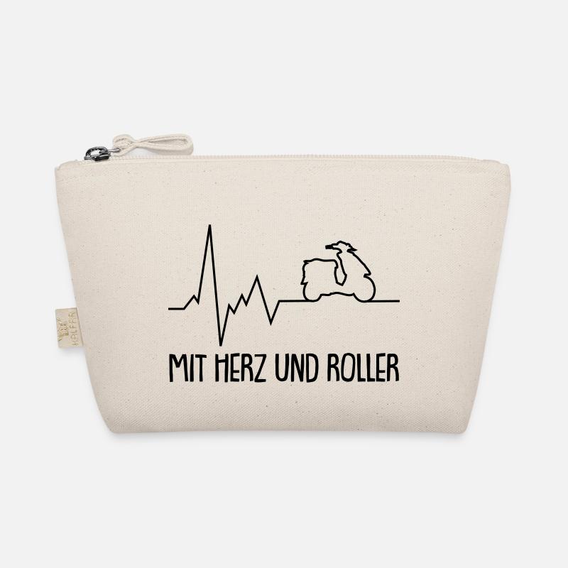 mit herz und roller Bio-Täschchen