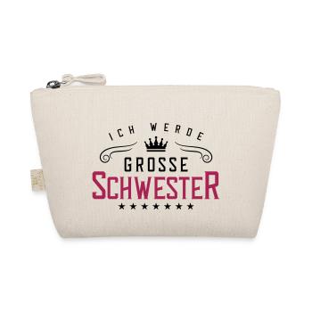ich werde grosse schwester - Bio-Täschchen - Natur - Vorne