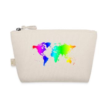 Carte du monde colorée - Trousse biologique - nature - Devant