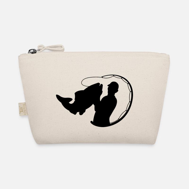 Pêcheur avec canne à pêche et poisson Trousse biologique