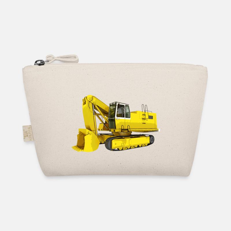 Gelber Bagger, Schaufelbagger, Industrie Bio-Täschchen