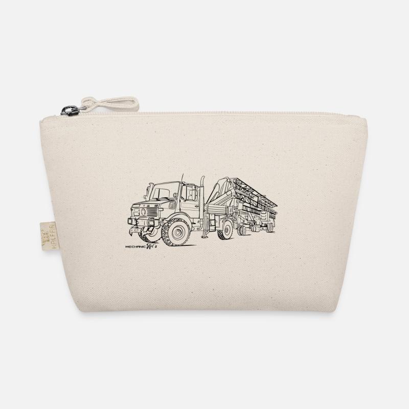 Unimog mit Klappkran - Bio-Täschchen - Natur