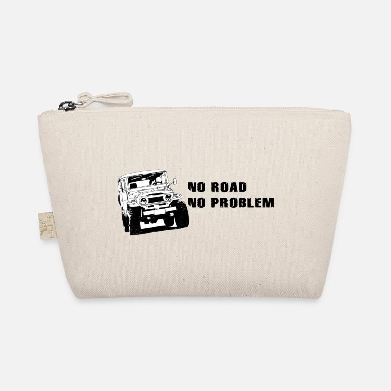Landcruiser BJ40 No Road No Problem - Organic Pouch - nature