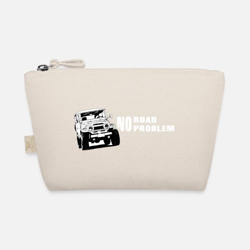 Landcruiser BJ40 No Road No Problem - Organic Pouch - nature