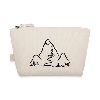 Mountaineers, hikers on the mountain - Organic Pouch - nature - Front