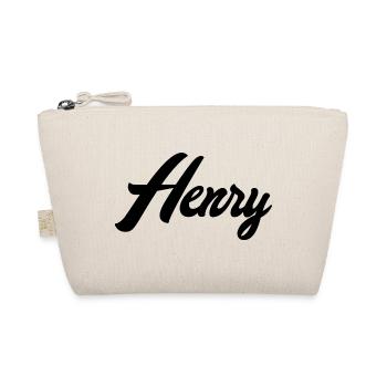 Henry Name Black - Organic Pouch - nature - Front