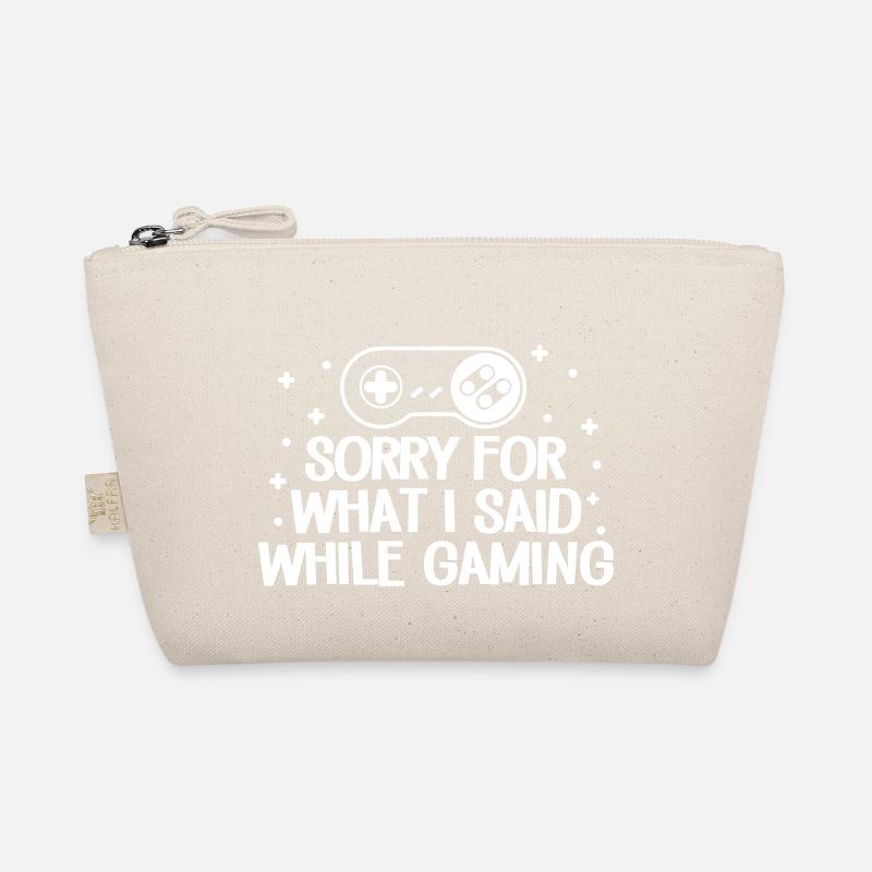 Sorry For I Said While Gaming - Bio-Täschchen - Natur