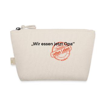Wir essen jetzt Opa Satzzeichen Leben retten - Bio-Täschchen - Natur - Vorne