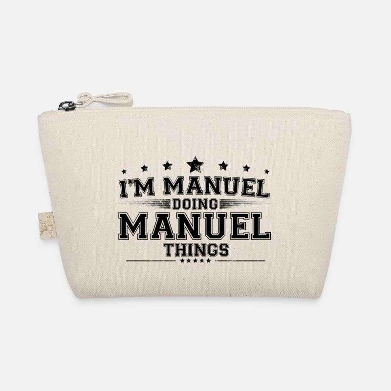 Ich bin Manuel, der Manuel Dinge macht - Bio-Täschchen - Natur