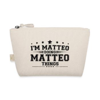 Ich bin Matteo, der Matteo-Dinge macht - Bio-Täschchen - Natur - Vorne