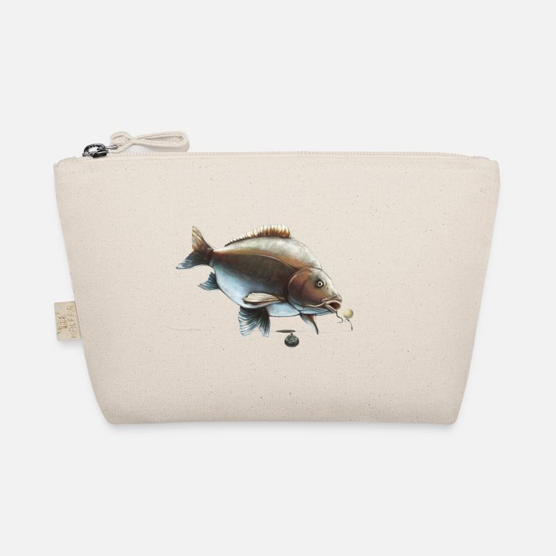 Mirror Carp Ronnie Rig Fishing Design Organic Pouch