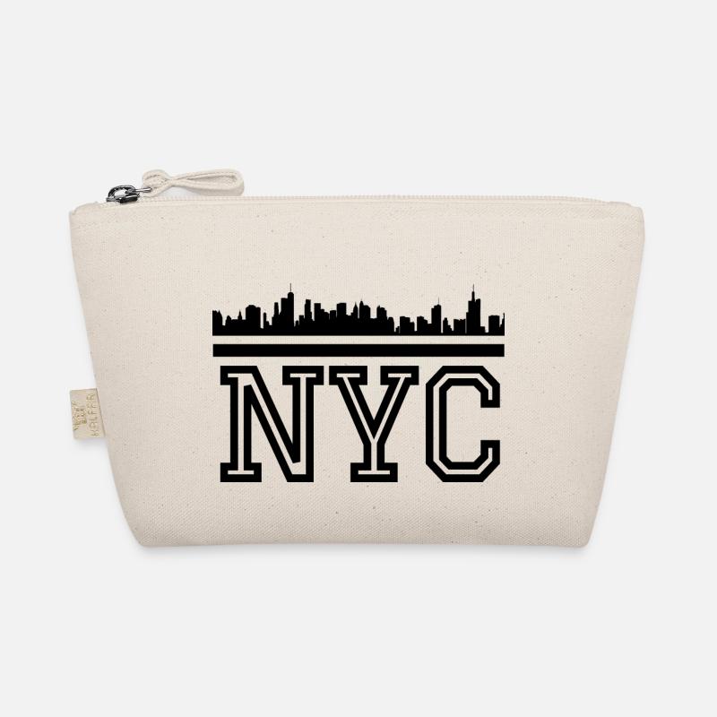 NYC Schriftzug - Bio-Täschchen - Natur