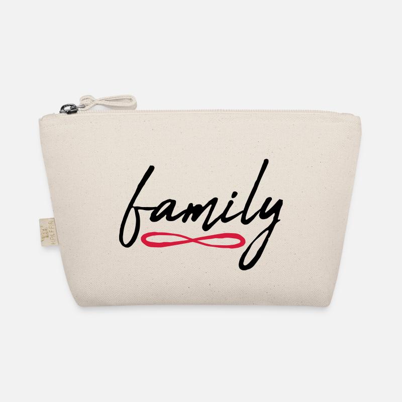 Familie Unendlich Symbol - Bio-Täschchen - Natur