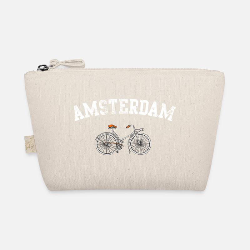 Amsterdam Bicycle Emblem Organic Pouch