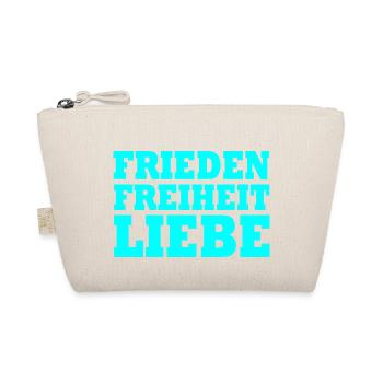 Frieden freiheit liebe - Bio-Täschchen - Natur - Vorne