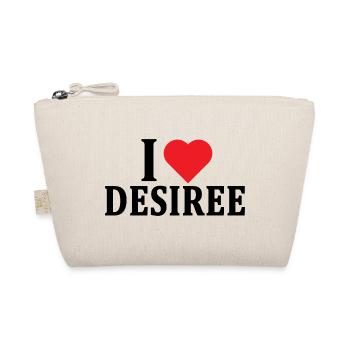 T-shirt J’adore Desiree t-shirt idée cadeau - Trousse biologique - nature - Devant