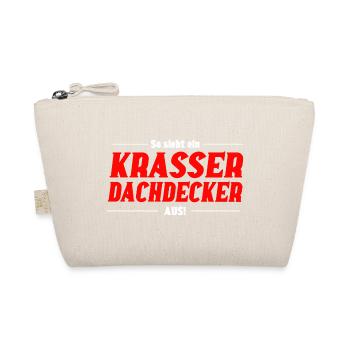 So sieht ein Krasser Dachdecker aus - Bio-Täschchen - Natur - Vorne