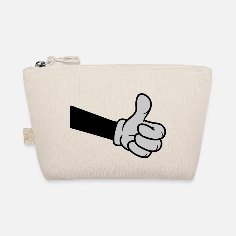 OK Comic Hand Thumb Organic Pouch