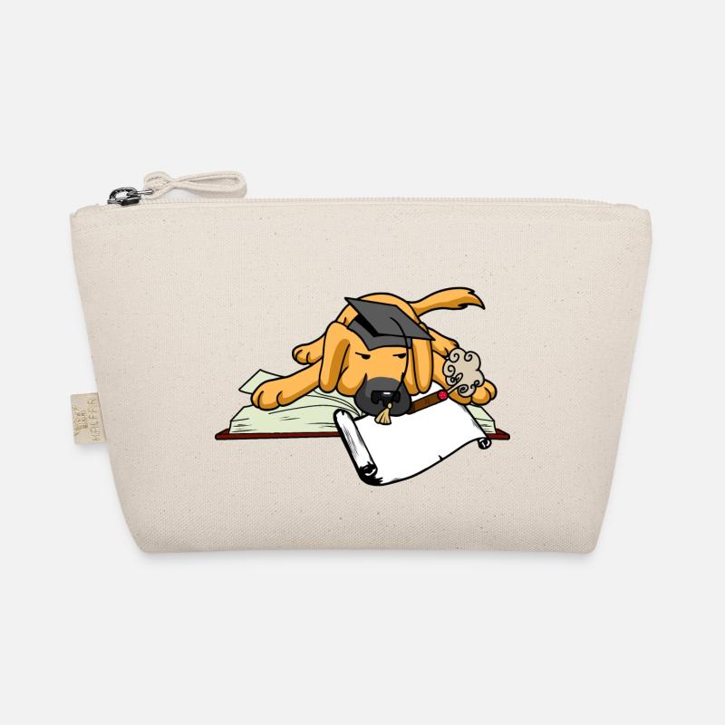 Dog Student Study University University Scholar Abi Organic Pouch