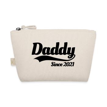 Vater Schwangerschaft schwanger Daddy since 2021 - Bio-Täschchen - Natur - Vorne