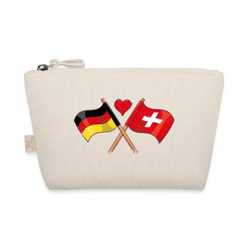 I love Switzerland Germany Flag Countries - Organic Pouch - nature - Front