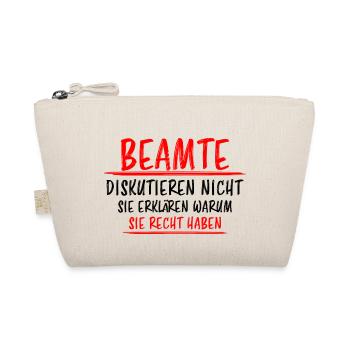Beamter Lustiger Spruch Verbeamtung Büro Geschenk - Bio-Täschchen - Natur - Vorne