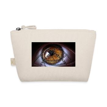 Eye with chains - Organic Pouch - nature - Front