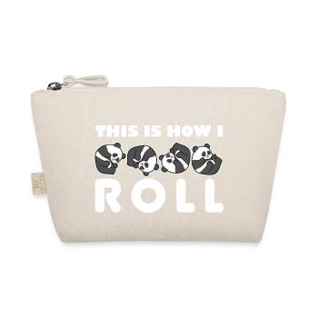 Panda Bär Rollen So Rolle Ich I Geschenk - Bio-Täschchen - Natur - Vorne