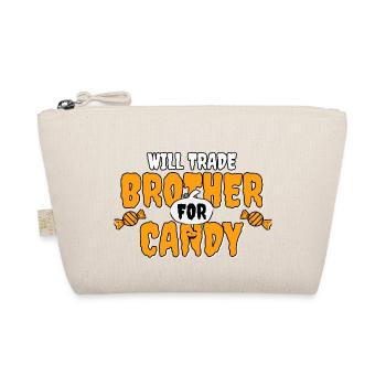 Halloween lustig Bruder Witz Kinder Geschwister - Bio-Täschchen - Natur - Vorne