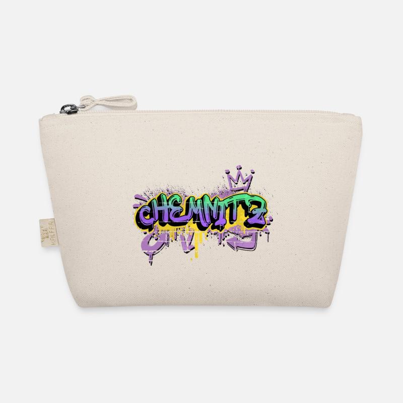 Chemnitz Deutschland Stadt Graffiti Spray Sprayer - Bio-Täschchen - Natur